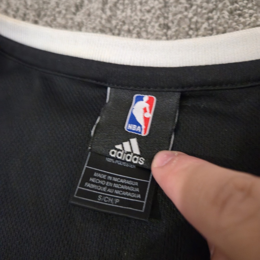 Adidas Brooklyn Nets Jason Collins #98 Black/White NBA Basketball Jersey S - Picture 10 of 10